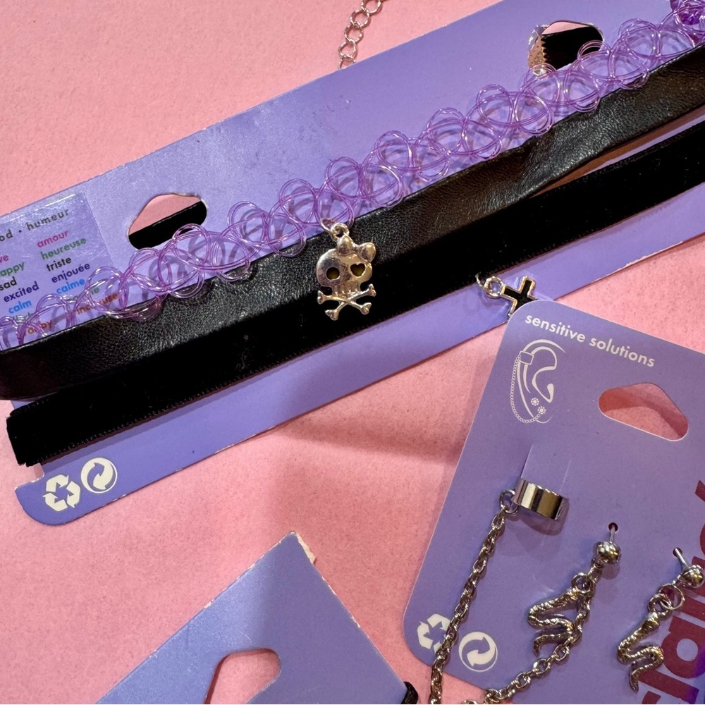 NWT Claire’s Dark Academia Goth Jewelry Lot - Picture 3 of 13